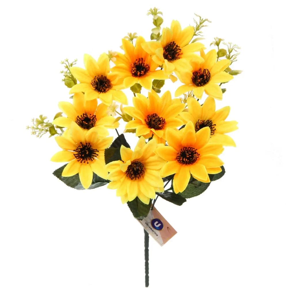 Искусственные цветы «Весеннее вдохновение» 40см 10цветков желтый цвет