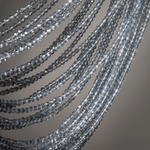 Серебристая шпинель синтетическая с покрытием, 3мм, шар, микроогранка