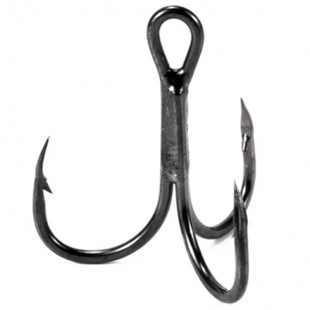 Крючок KOI "O'SHAUGHNESSY TREBLE", размер 4 (INT), цвет BN, тройник (10 шт.)
