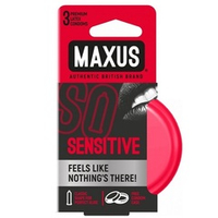 Ультратонкие презервативы в железном кейсе Maxus Sensitive 3шт