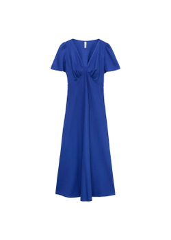 Льняное платье с цветами