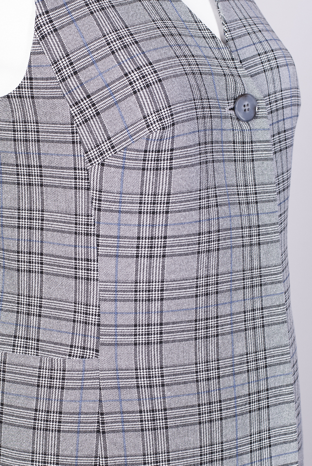 Жилет женский 2980АЕ, серый/синий #32СС062980АЕ