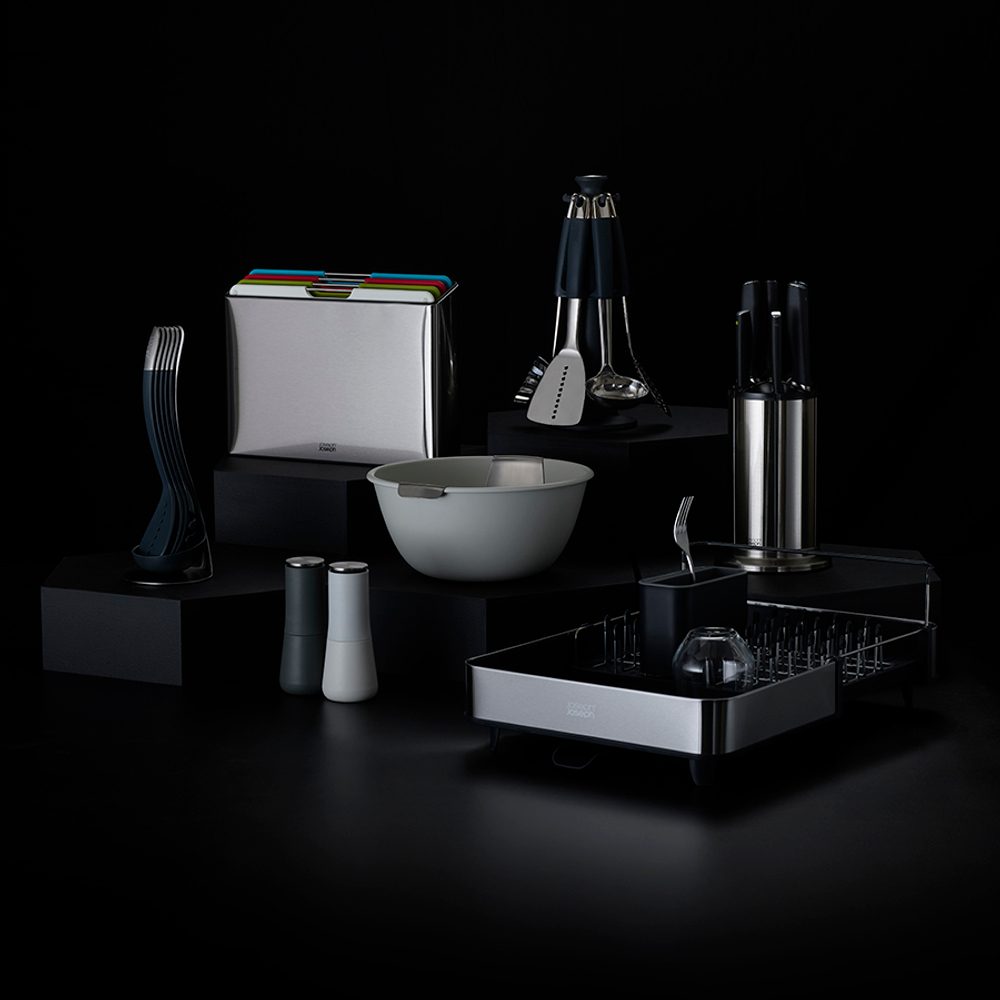 Набор разделочных досок в подставке folio steel, нержавеющая сталь, 4 шт.