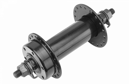 Втулка передняя 36H MY-312F WANGZHENG под диск торм, сталь чёрная под гайку, фэтбайк