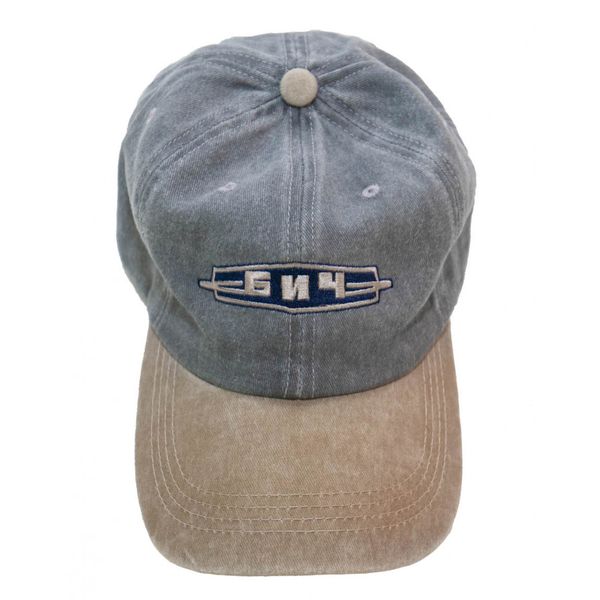 Кепка Лого серая / бежевая - фото 3