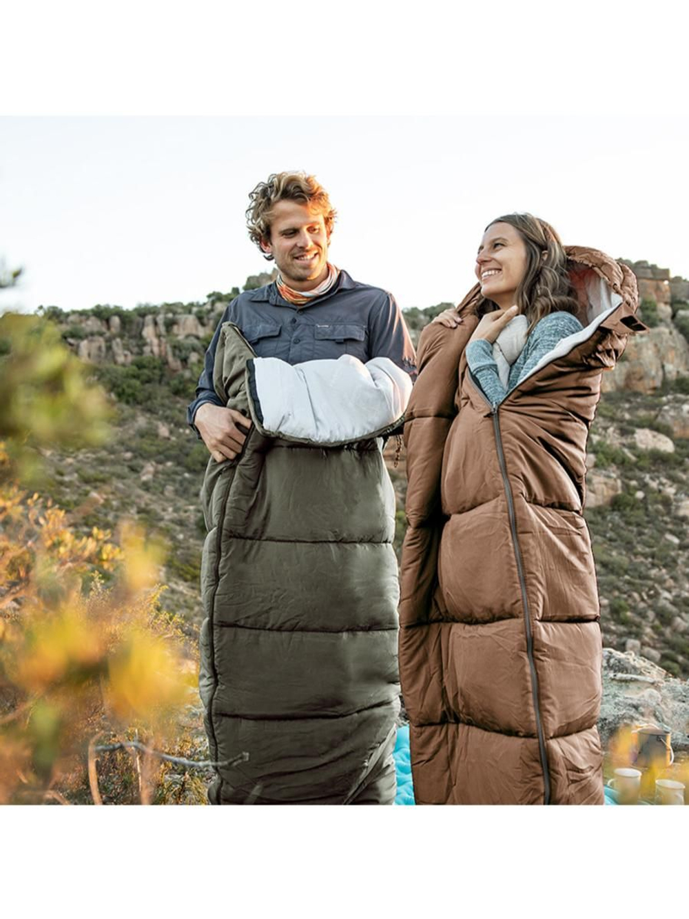 Спальный мешок Naturehike NH20MSD07 U Series U350S,коричневый, 6927595764312