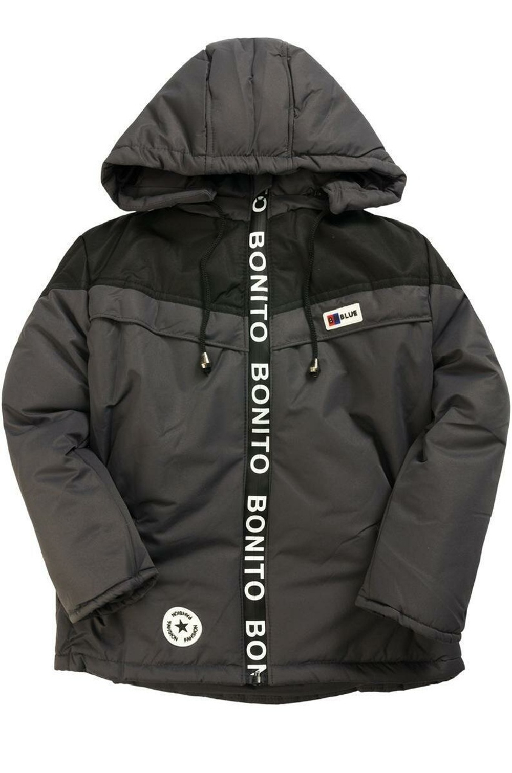 Куртка для мальчиков Мембрана 122 см темно-серый (BONITO KIDS)