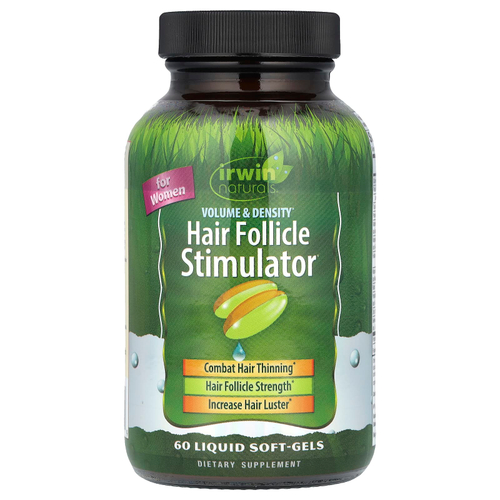 Irwin Naturals, Стимулятор волосяных фолликулов, для женщин, 60 мягких таблеток