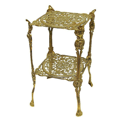 Столик квадратный 24х46 см, с двумя полками