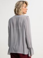 Блуза шифоновая Вэнси (серая) Б15658-8М LT Collection