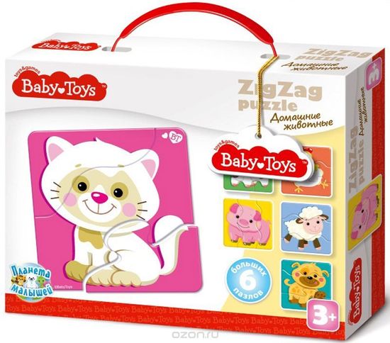 Пазлы Baby Toys "Домашние животные"