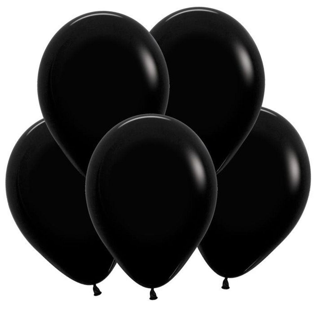 Шар 5&quot; Черный, Пастель / Black 080 Sp
