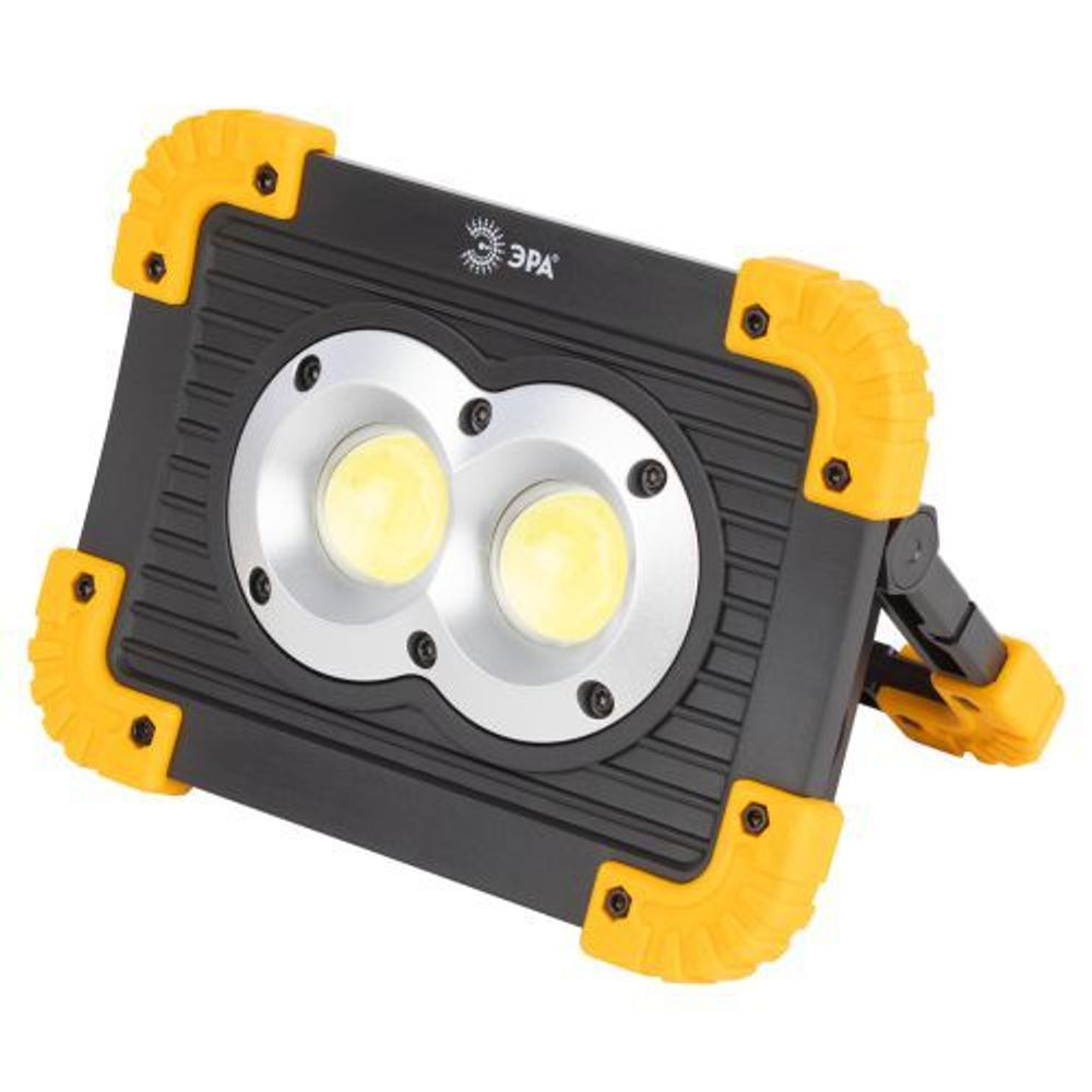 Фонарь-прожектор аккумуляторный Рабочие Практик PA-803 COB 10Вт + LED 3Вт 4 режима аккум./элементы питания Эра Б0054037