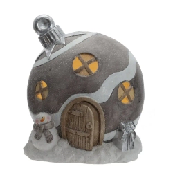 Фигурка декоративная "Домик" с подсветкой (АААх3, н/п) , L29 W32 H37 см, 2в.