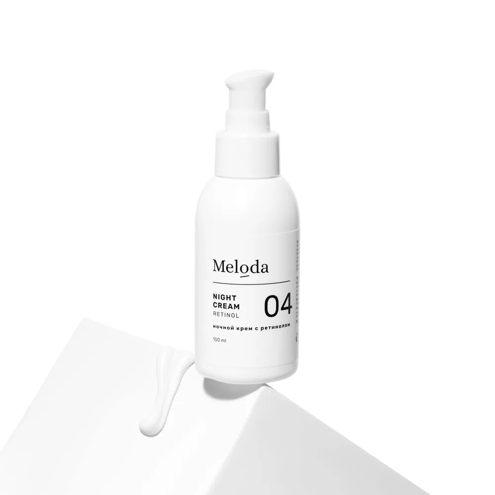 Крем для лица ночной Meloda, увлажняющий с ретинолом, 100 мл