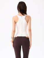 MILKY CORSET TANK TOP
