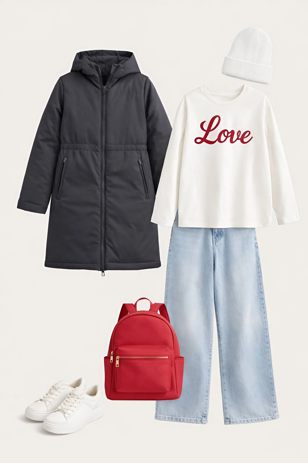 Пальто демисезонное для девочки "HN-9" темно-серый