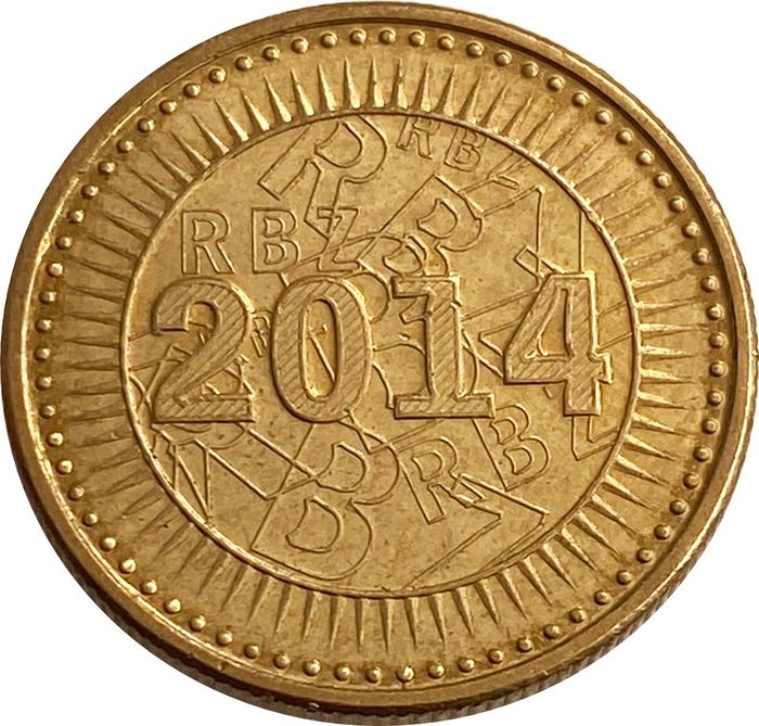 10 центов 2014 Зимбабве XF