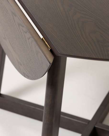 Стол раскладной Maryse Ø120-70 см, темный