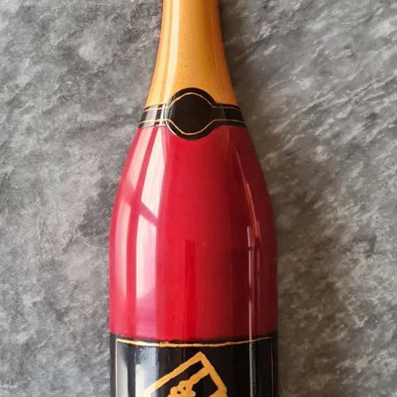 1095 | Форма для шоколадных изделий "Бутылочка шампанского" (275*175 мм)