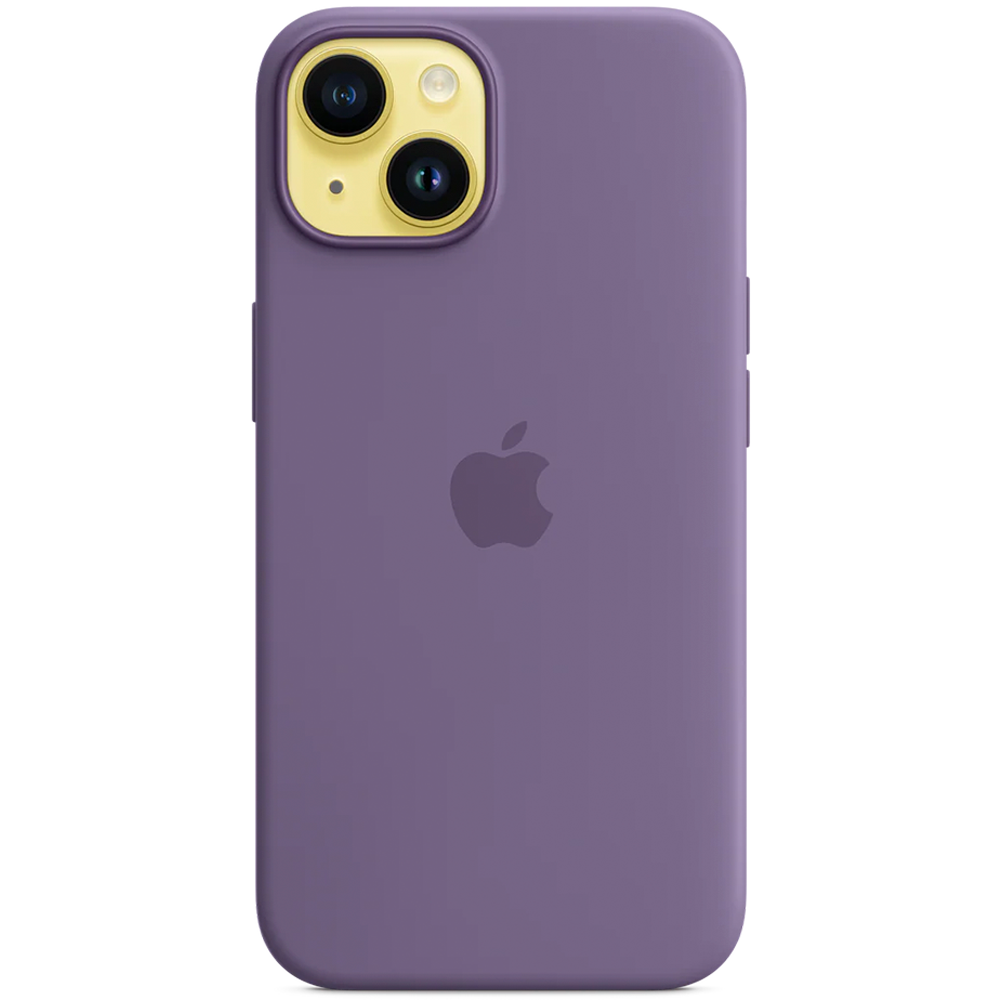 Силиконовый чехол с поддержкой MagSafe Apple Silicone Case для iPhone 14, Iris (Фиолетовый ирис)