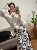 Юбка-русалка шелк по косой maxi