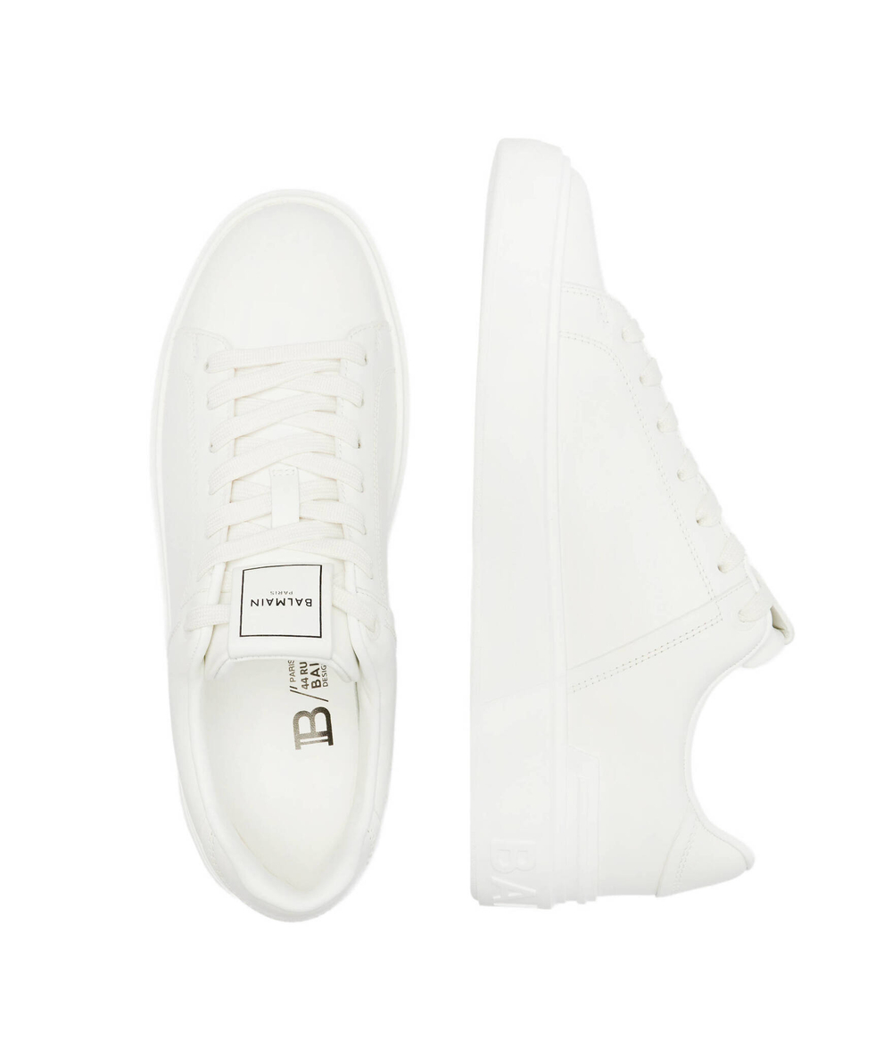 Кожаные кроссовки b-court Balmain - белый(DM1VI288 LVTR)