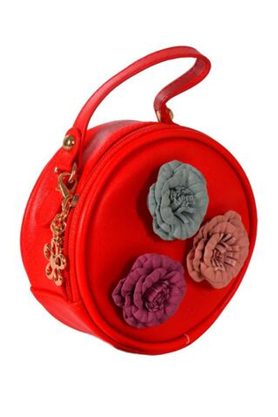 Сумочка "Цветы", 12,5*12,5см, 4 цвета микс