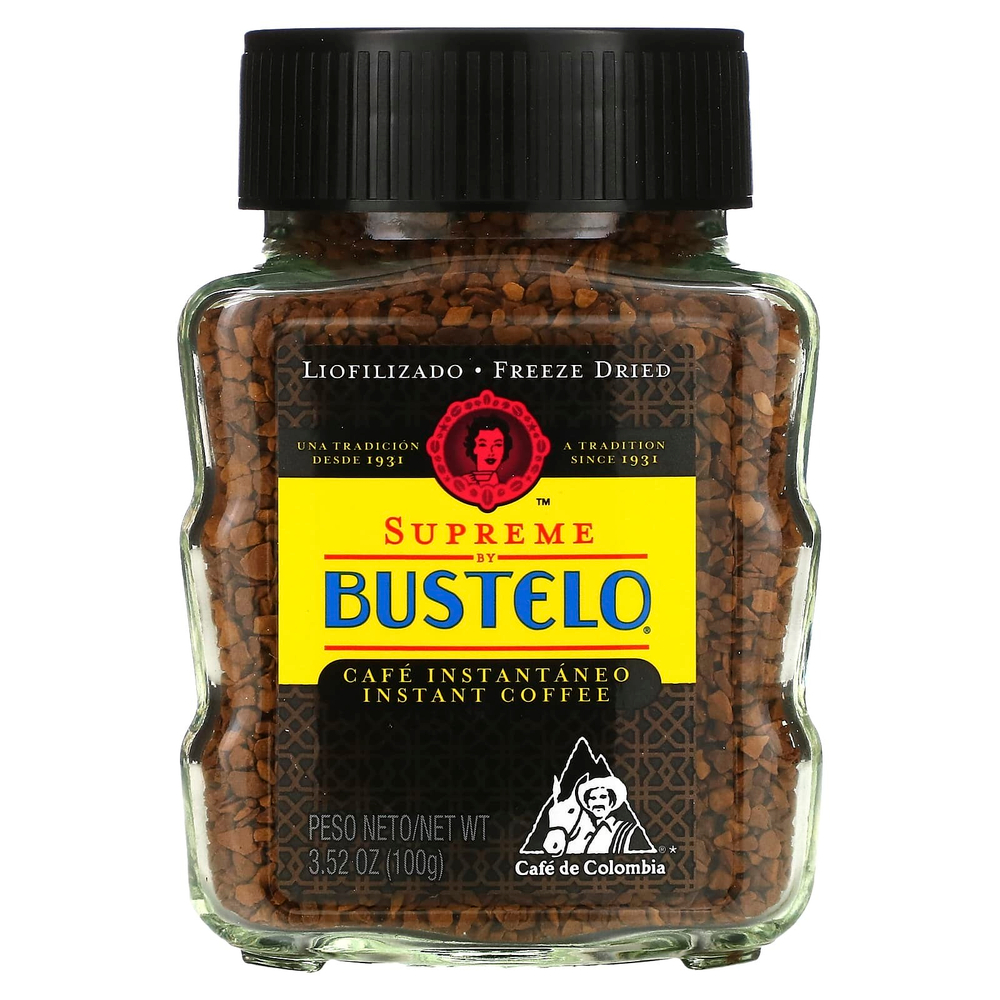 Café Bustelo, сублимированный растворимый кофе Supreme by Bustelo™, 100 г (3,52 унции)
