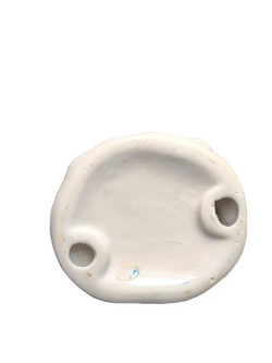 Фарфоровая статуэтка "Девушка с собачкой и лирой" Германия