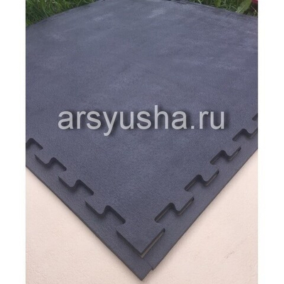 Покрытие для тренажерных залов 70 ШОР 100х100х1,2 см до 10 шт. Черный