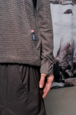 Худи Nothomme Blue Monte Lightweight Hooded Fleece Shirt "Rock Gray"