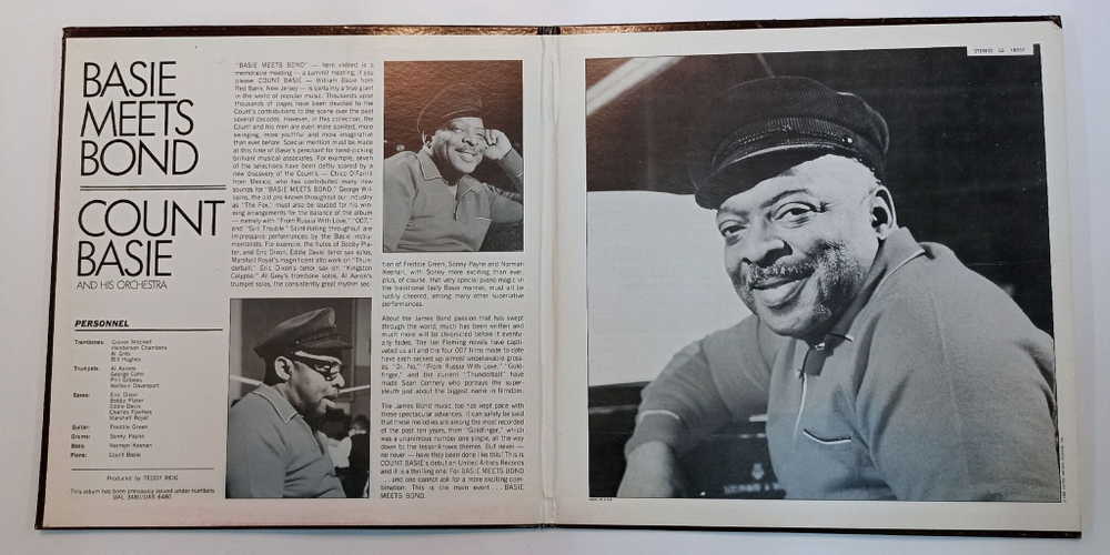 Винтажная виниловая пластинка Count Basie And His Orchestra  Basie Meets Bond (US 1968)