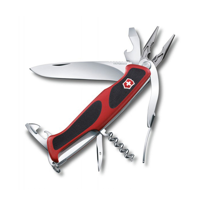 Нож перочинный Victorinox RangerGrip 74 (0.9723.C) 130мм 8 функций красный/чёрный