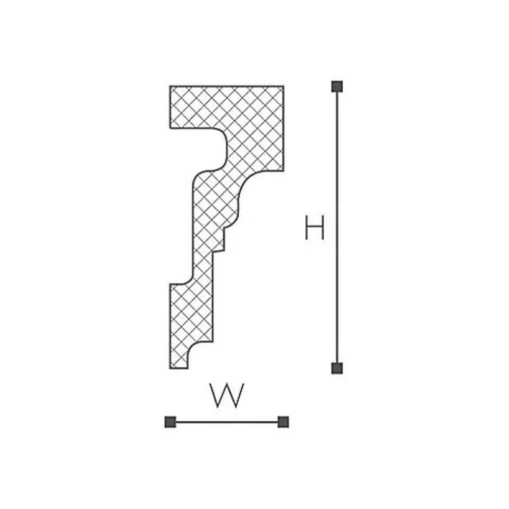 Молдинг WL4 (100х40х2000мм) NMC