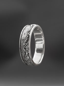 Лунная ночь — кольцо из серебра