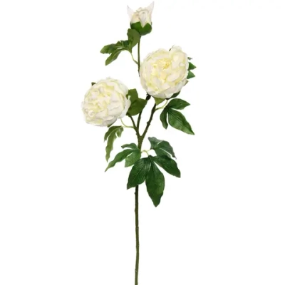 Цветок искусственный «Natur» 78см Пион белый