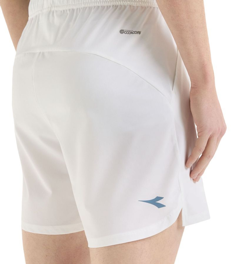 Мужские теннисные шорты Diadora Shorts Icon 7 " - optical white