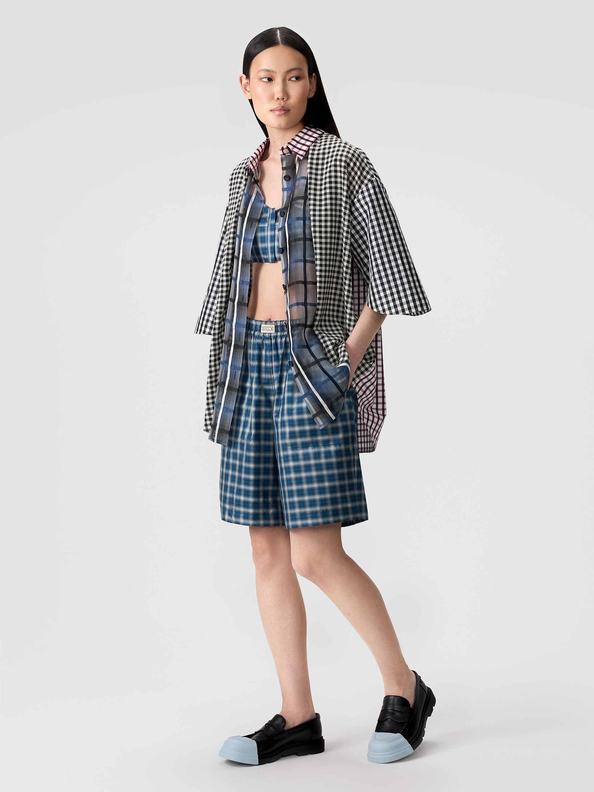 Шорты-бермуды унисекс из шелка OLA OLA