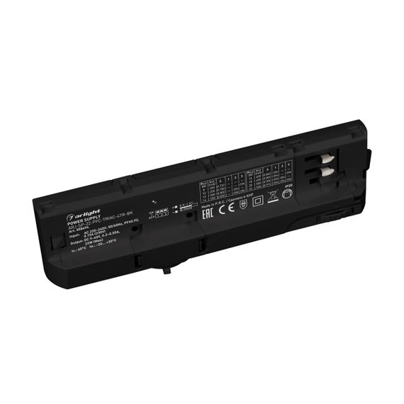 Блок питания для трековых систем ARJ-SP-22-PFC-TRIAC-4TR-BK (22W, 9-40V, 0.2-0.55A) Arlight 058494