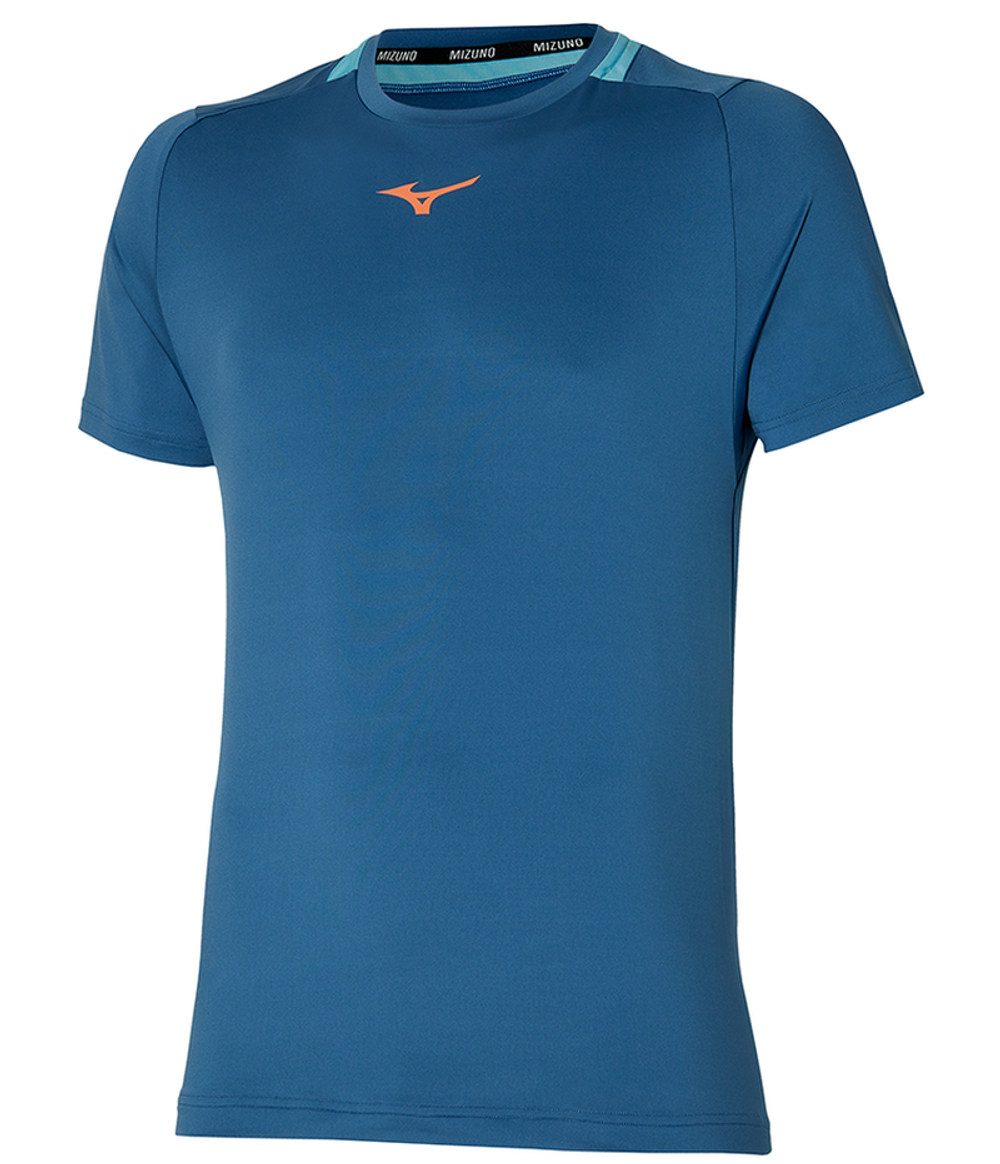 Теннисная футболка Mizuno Tee - blue ashes