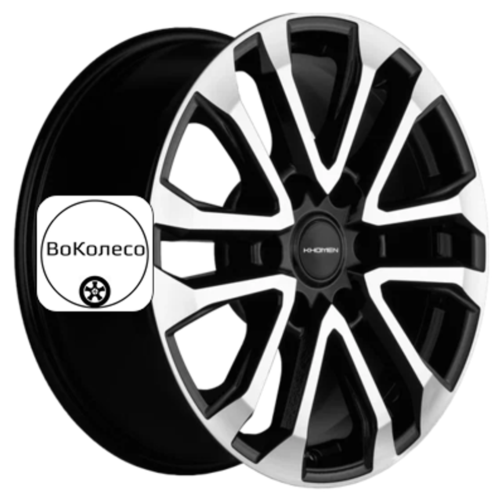 7,5x18/6x139,7 ET46 D67,1 KHW1805 (Pajero) Black-FP Khomen Wheels