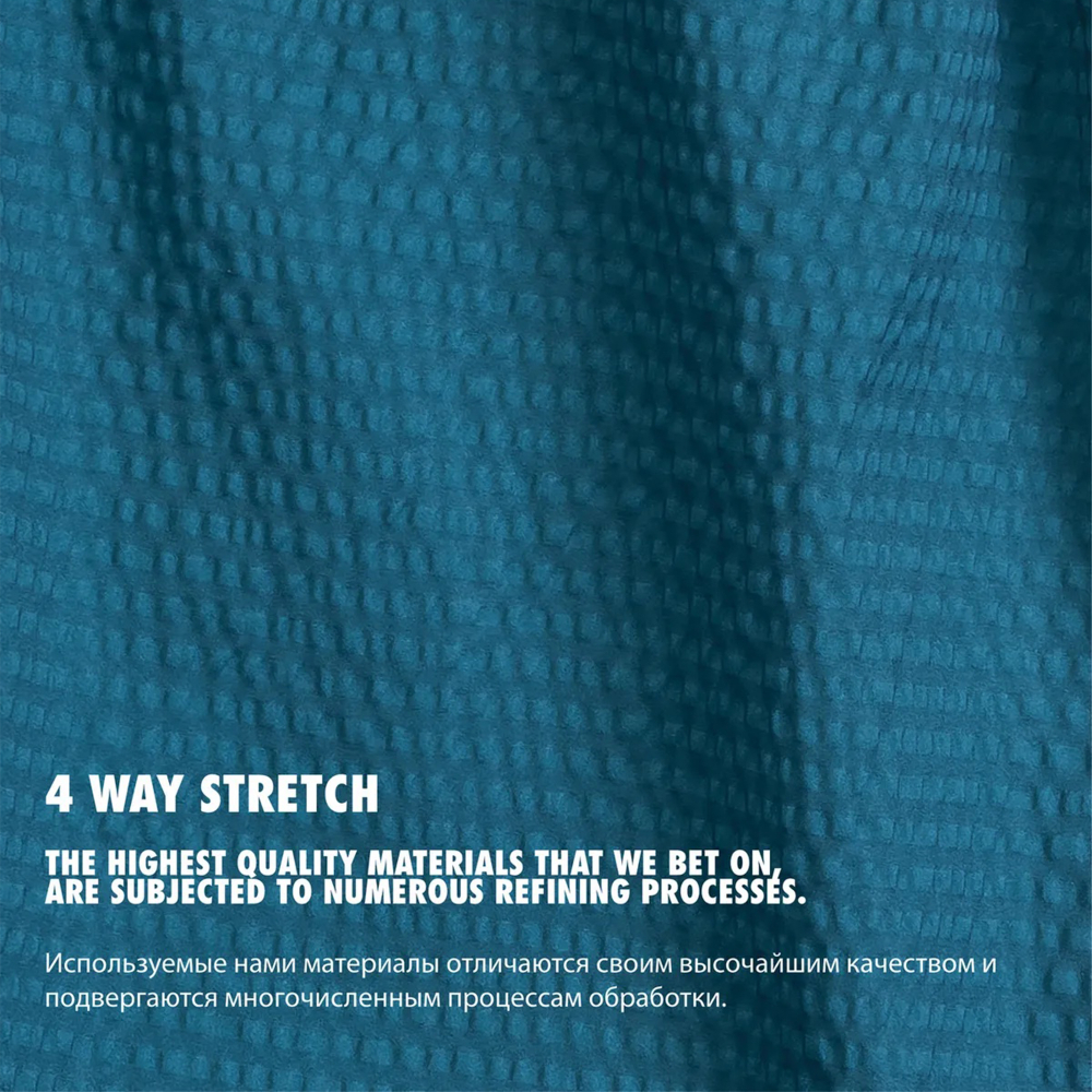 Мужские пляжные шорты зеленые ATLANTIC 4Way Stretch Texture KMB-226