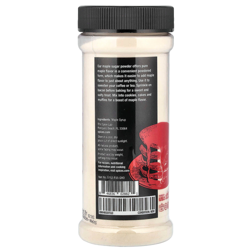 The Spice Lab, кленовый сахар в порошке, 164 г (5,8 унции)