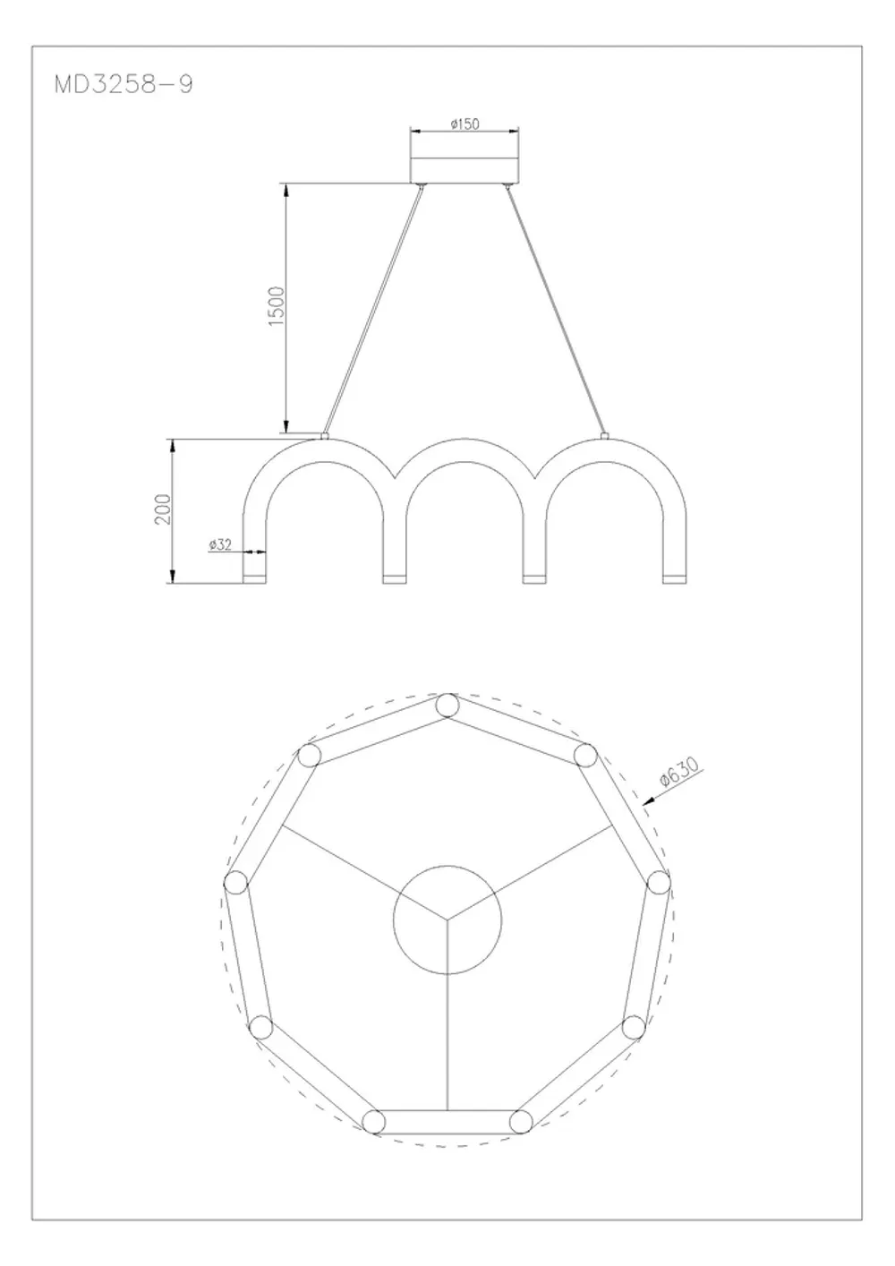 Подвесная люстра Arte Lamp WARHOL