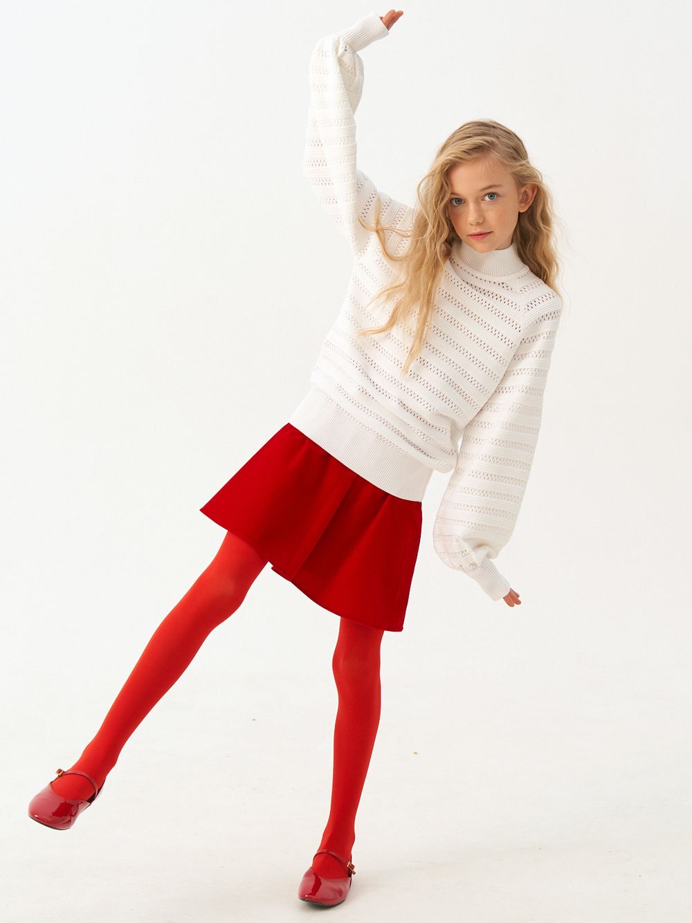 Джемпер для девочки AT1215 белый