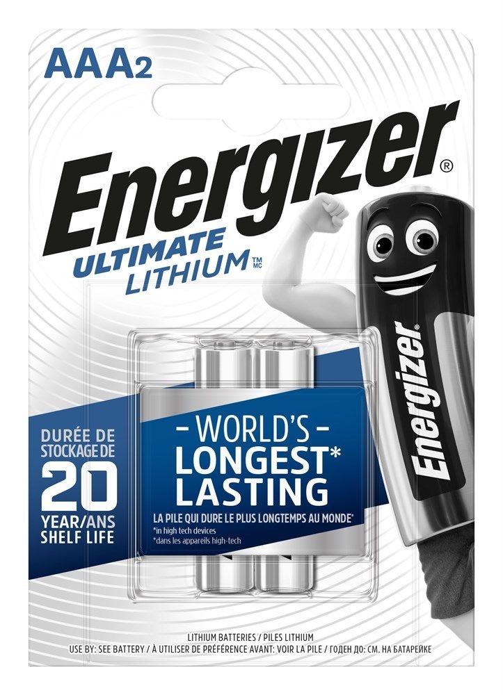 Батарейки Energizer Ultimate Lithium L92 / AAA-FR03 2 шт/бл