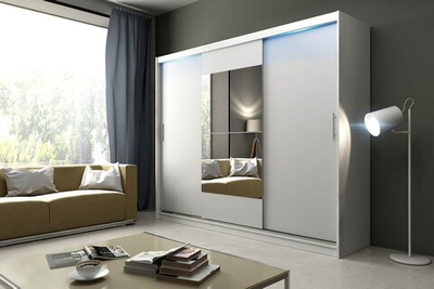 Шкаф-купе Ясмина 3 Белый 101  230*45*220