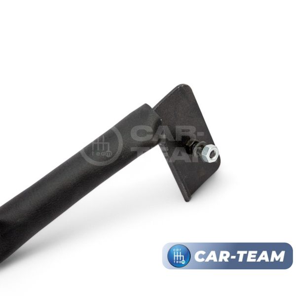 Подлокотник Renault Logan 1 2009-2013г.в., Sandero 1 2009-2013г.в., Duster 1 2010-2015г.в. из экокожи (к сиденью без подушки безопасности, к сиденью с регулировкой по высоте) "Аламар"
