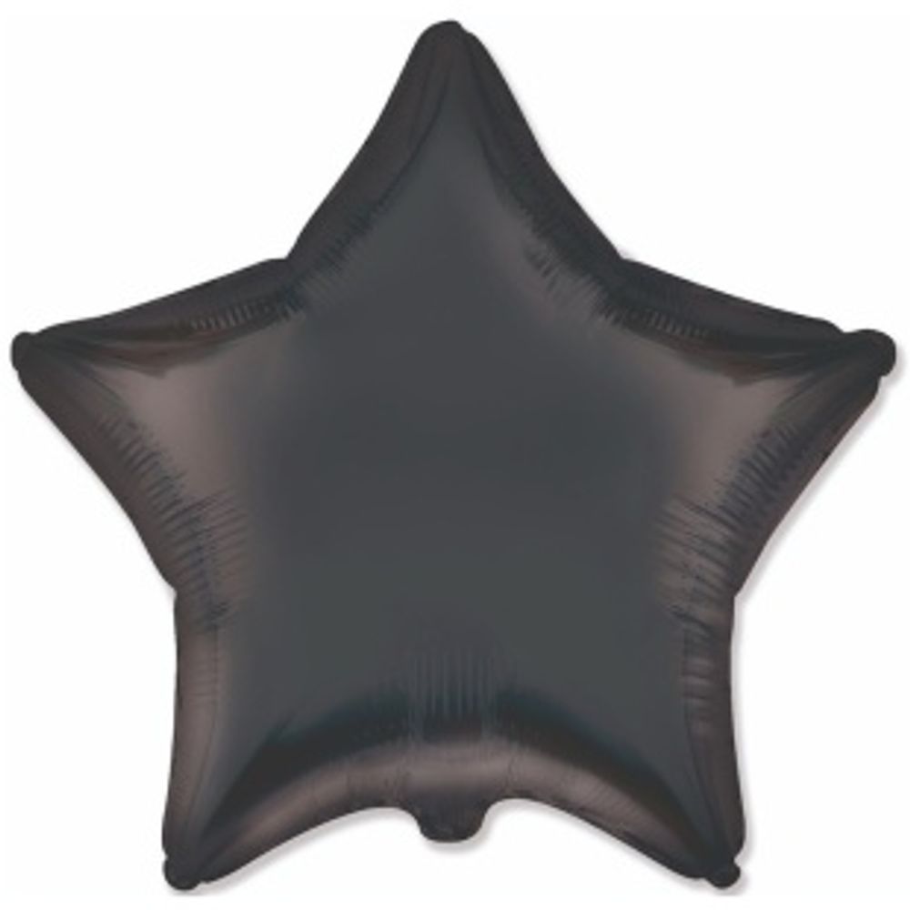 F Шар звезда (18'' / 46 см) Черный Сатин (БГ-15)